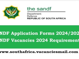 SANDF Vacancies 2024 Requirement Application Form